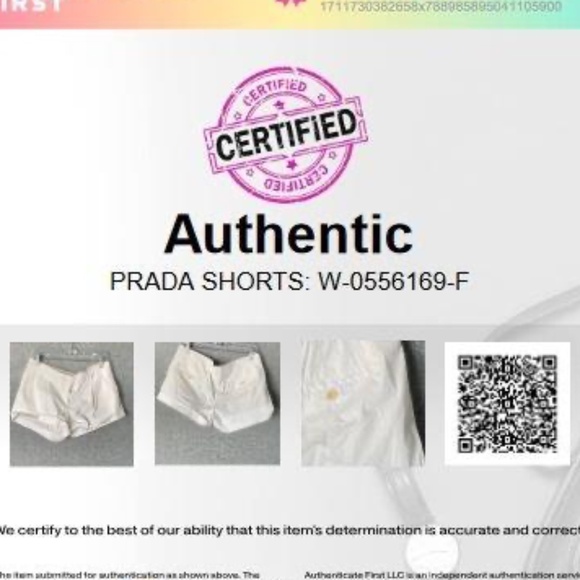 Prada Womens White Pleated Front Slash Pocket Chino Shorts Size 46 - Picture 9 of 10
